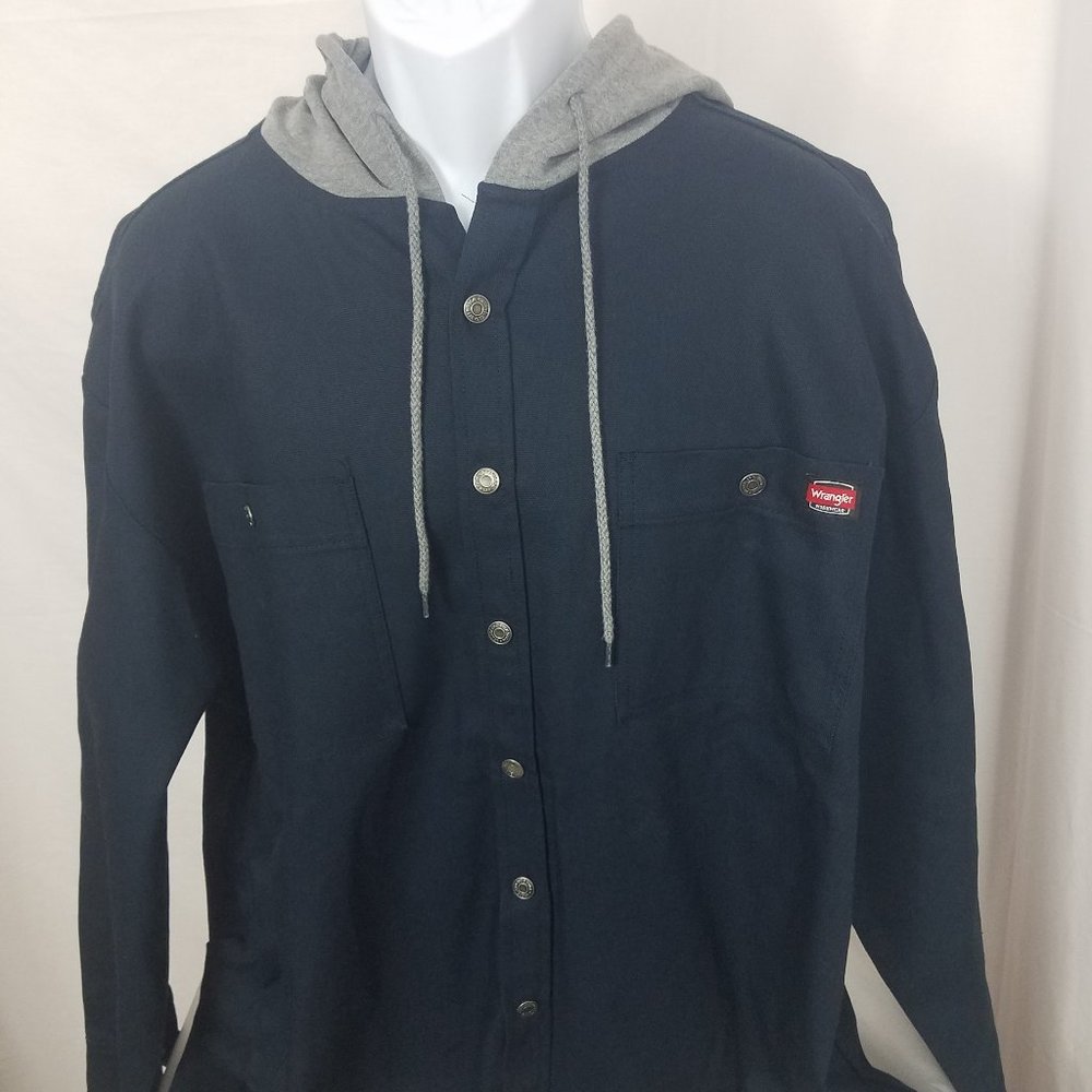 NWOT Wrangler Workwear Hooded Shirt Jacket